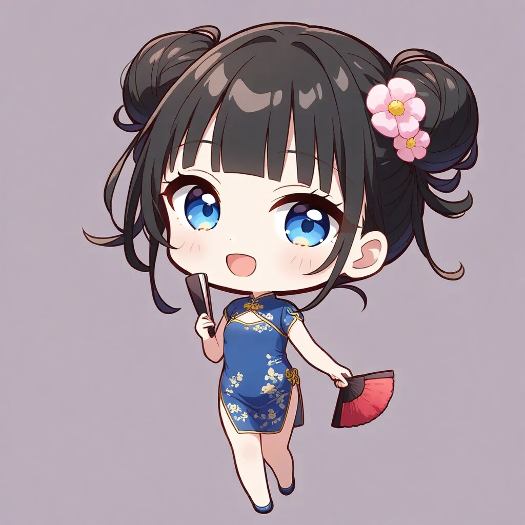 チャイナ服のちびだんごちゃん🍡✨ | の人気AIイラスト・グラビア