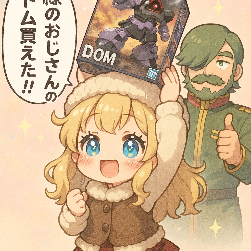 緑のおじさんのドム買えましたヾ(*´∀｀*)ﾉ