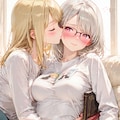 メガネ美女とキス💋 5枚目