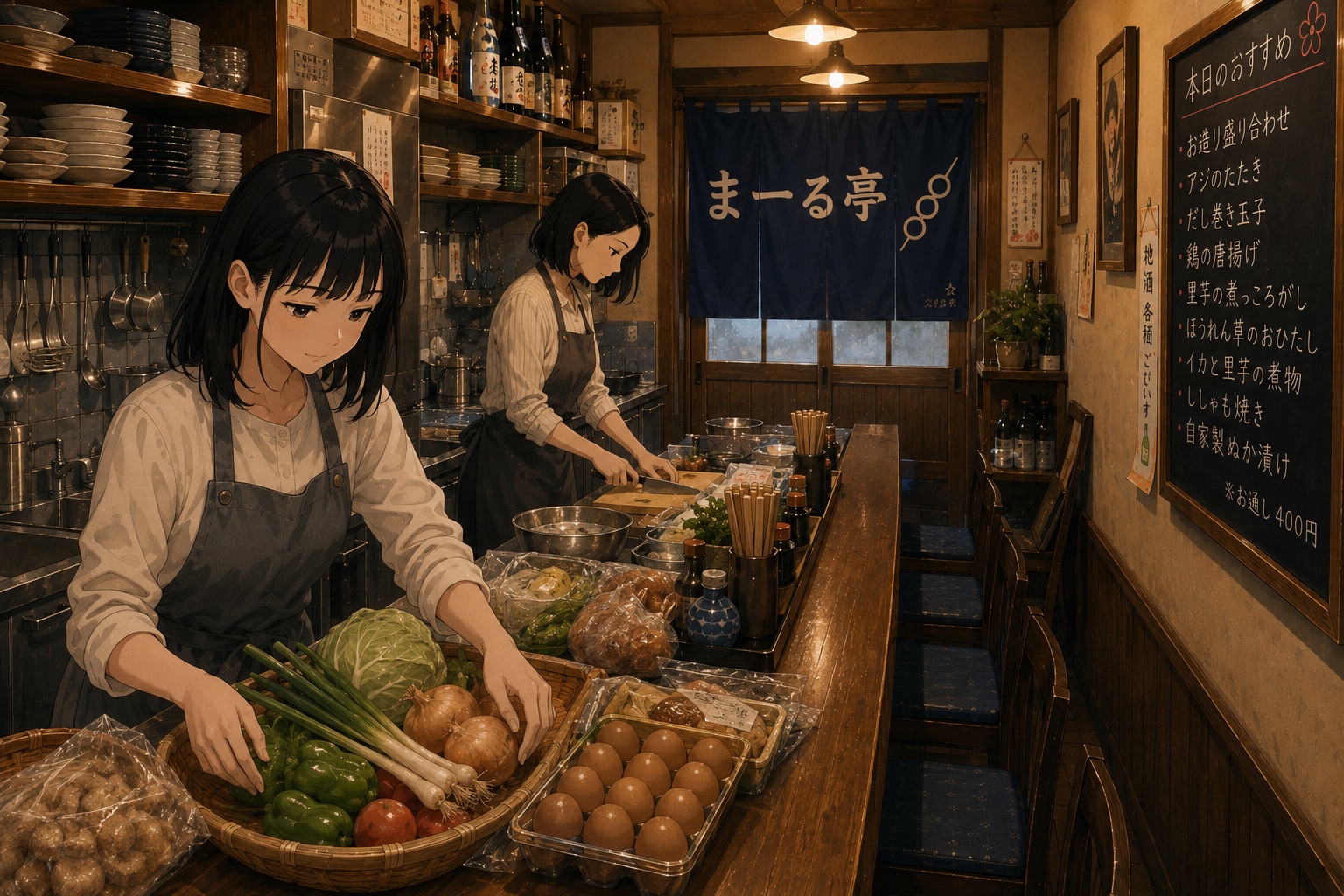 小料理店「まーる亭🍡」１５ | の人気AIイラスト・グラビア