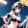 水着のメイドとカクテルほか 3枚目