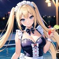 水着のメイドとカクテルほか 6枚目
