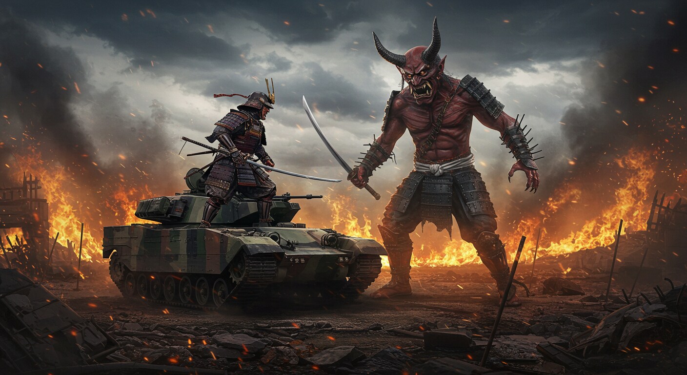 足軽も戦車に乗って対抗