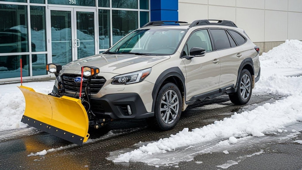レガシィアウトバック除雪車
