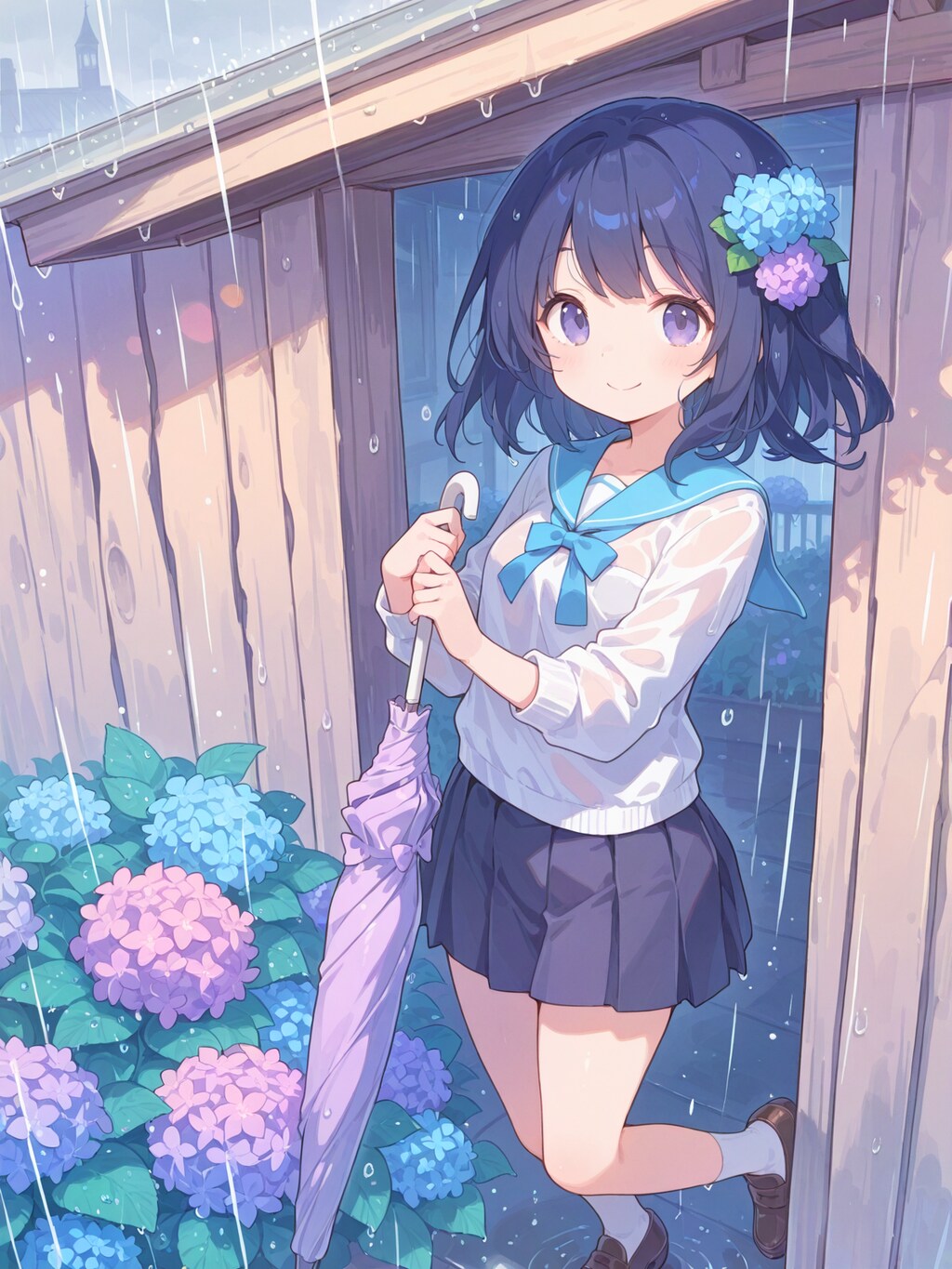 しばらく雨宿り