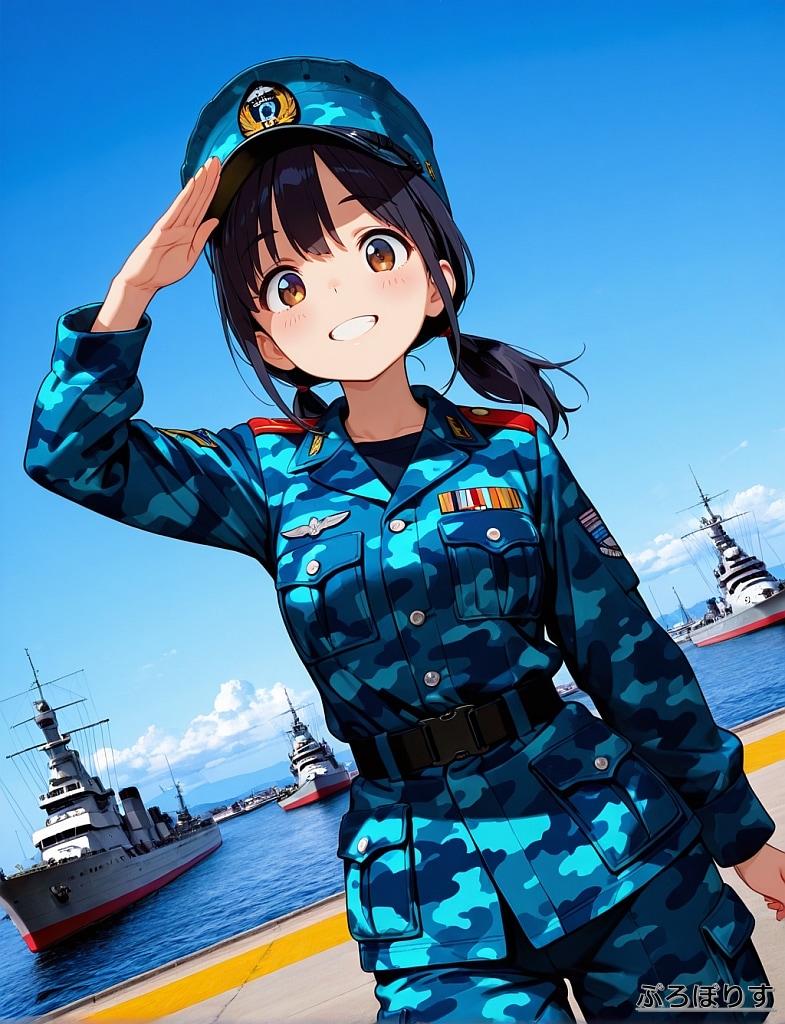 迷彩少女