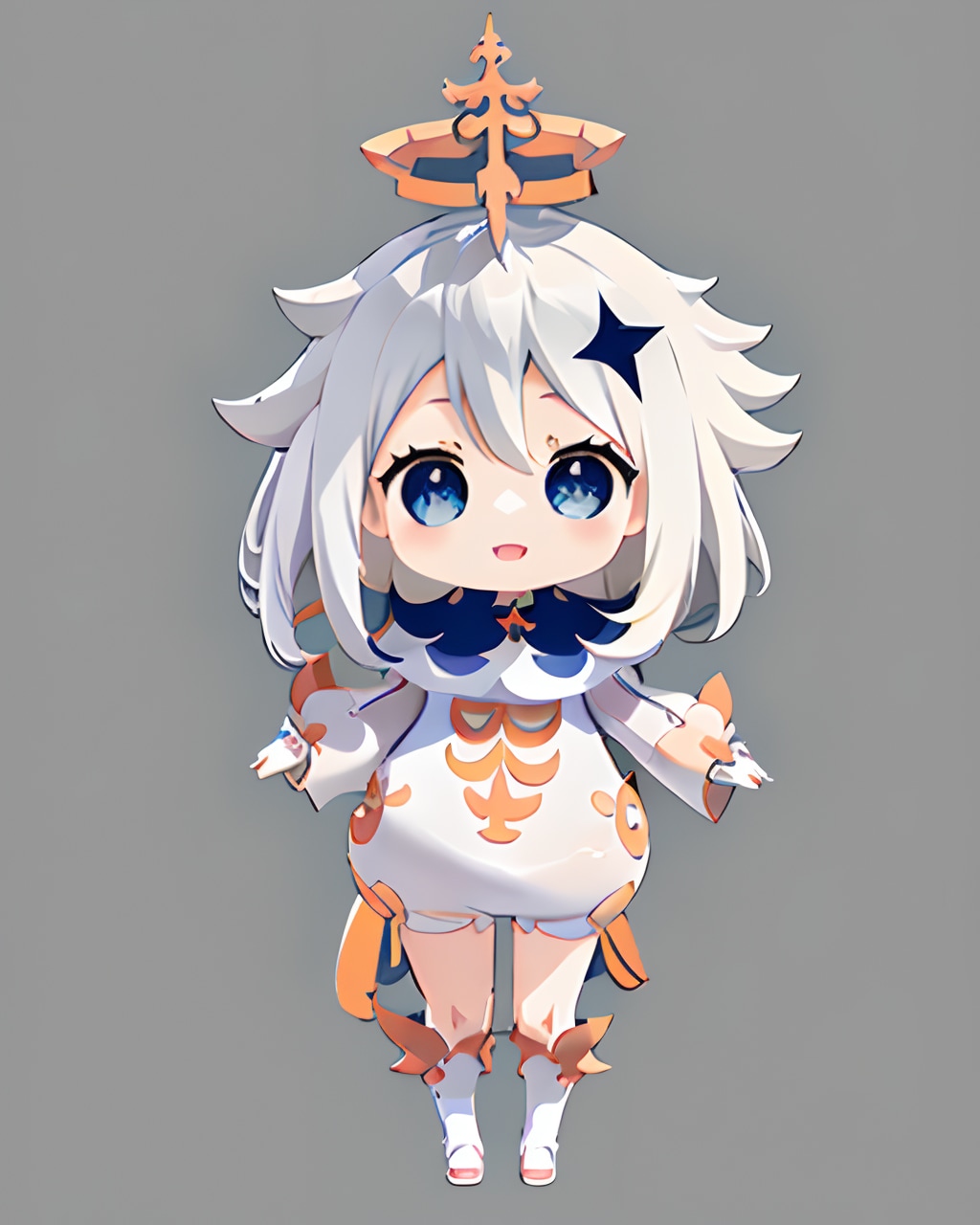 パイモンのLoRAに向け、いろいろな試行錯誤イロイロ～☆　(…6枚)