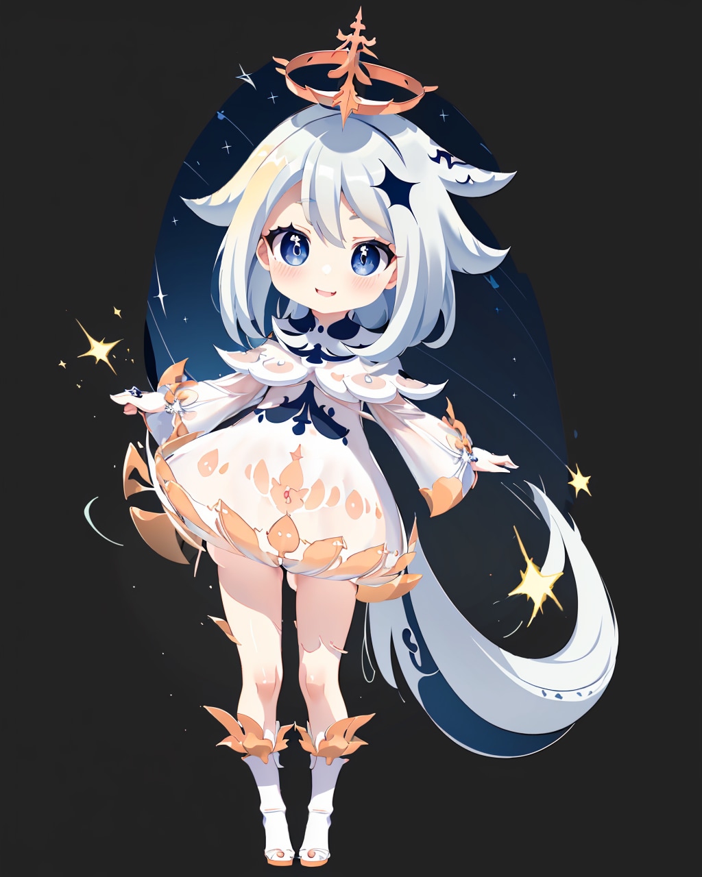 パイモンのLoRAに向け、いろいろな試行錯誤イロイロ～☆　(…6枚)