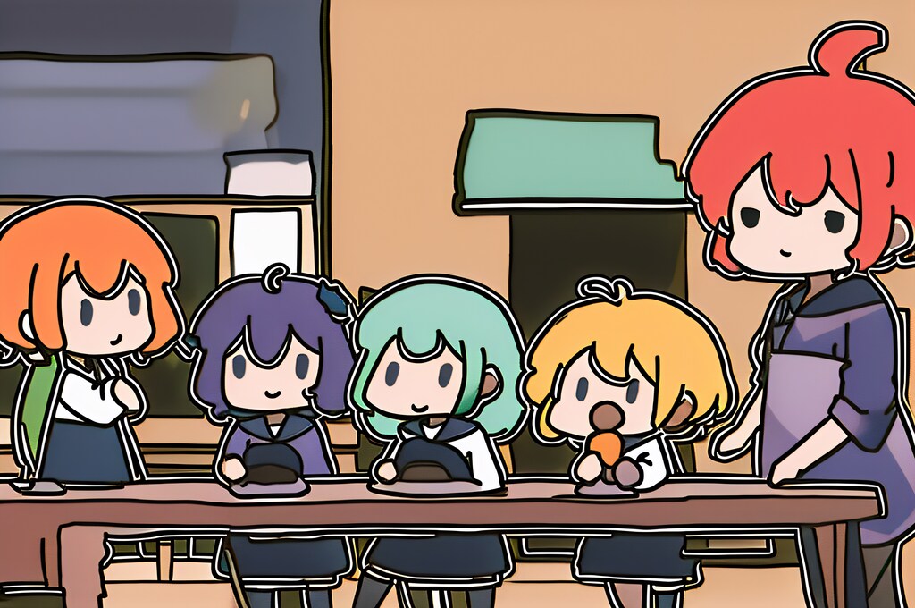 「みんなで🍖の日」smol world_6