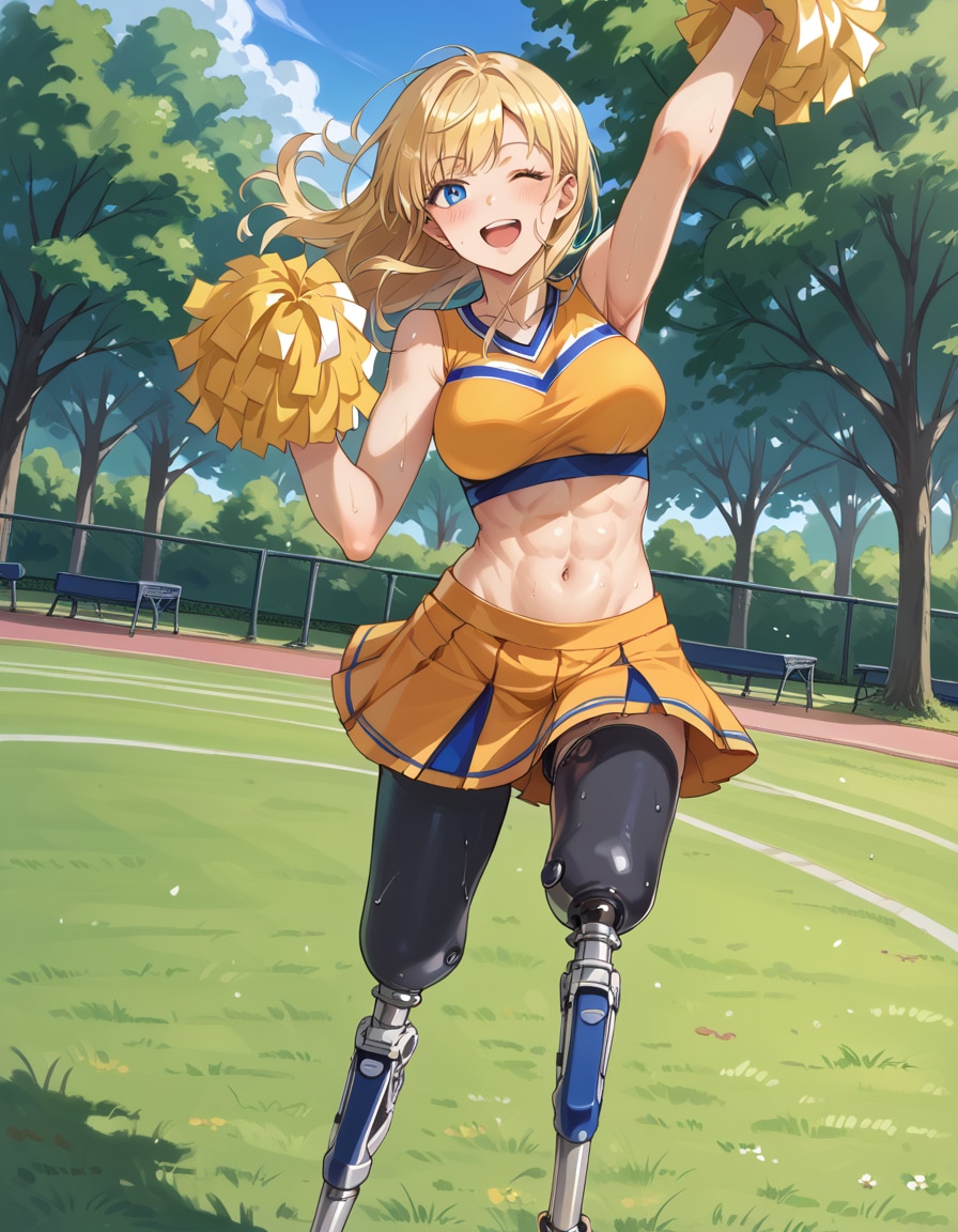 義足のチアガール | の人気AIイラスト・グラビア