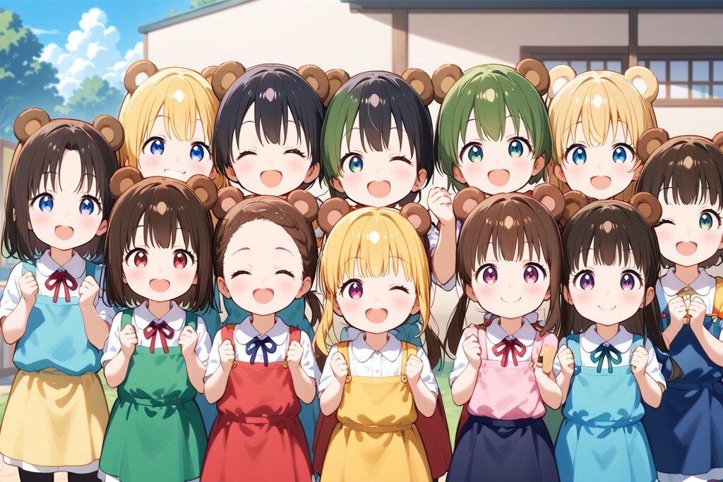 くま耳、似合ってる？