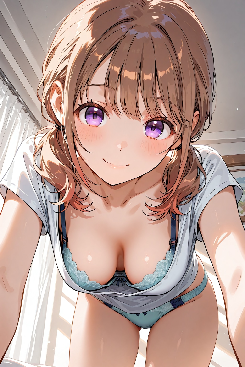 胸チラ057