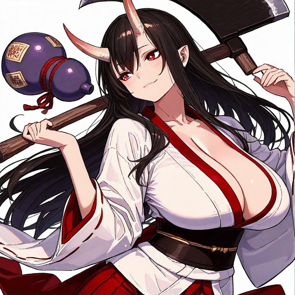 酒乱の鬼巫女