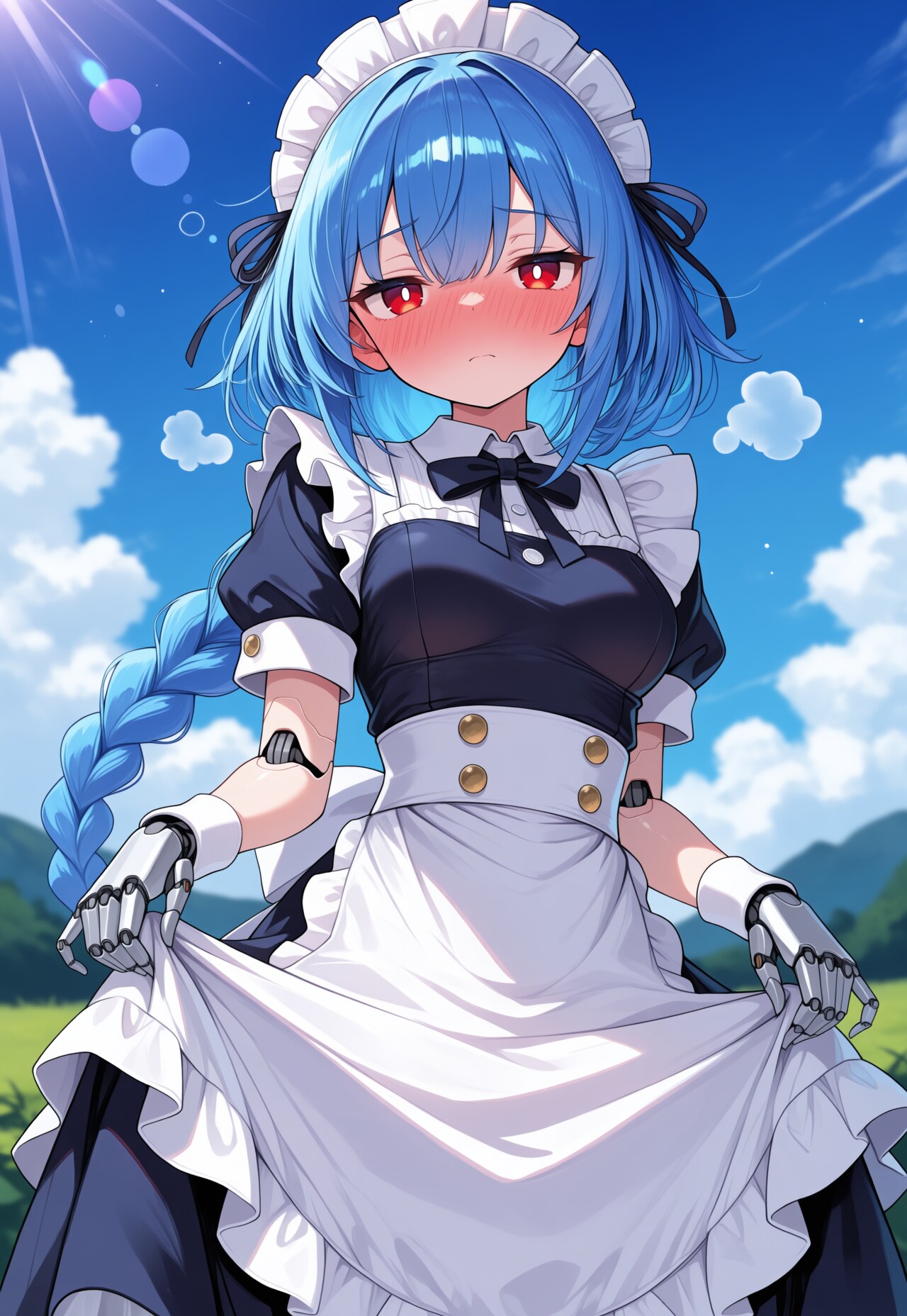 メイドさん・夏の恒例行事 | の人気AIイラスト・グラビア