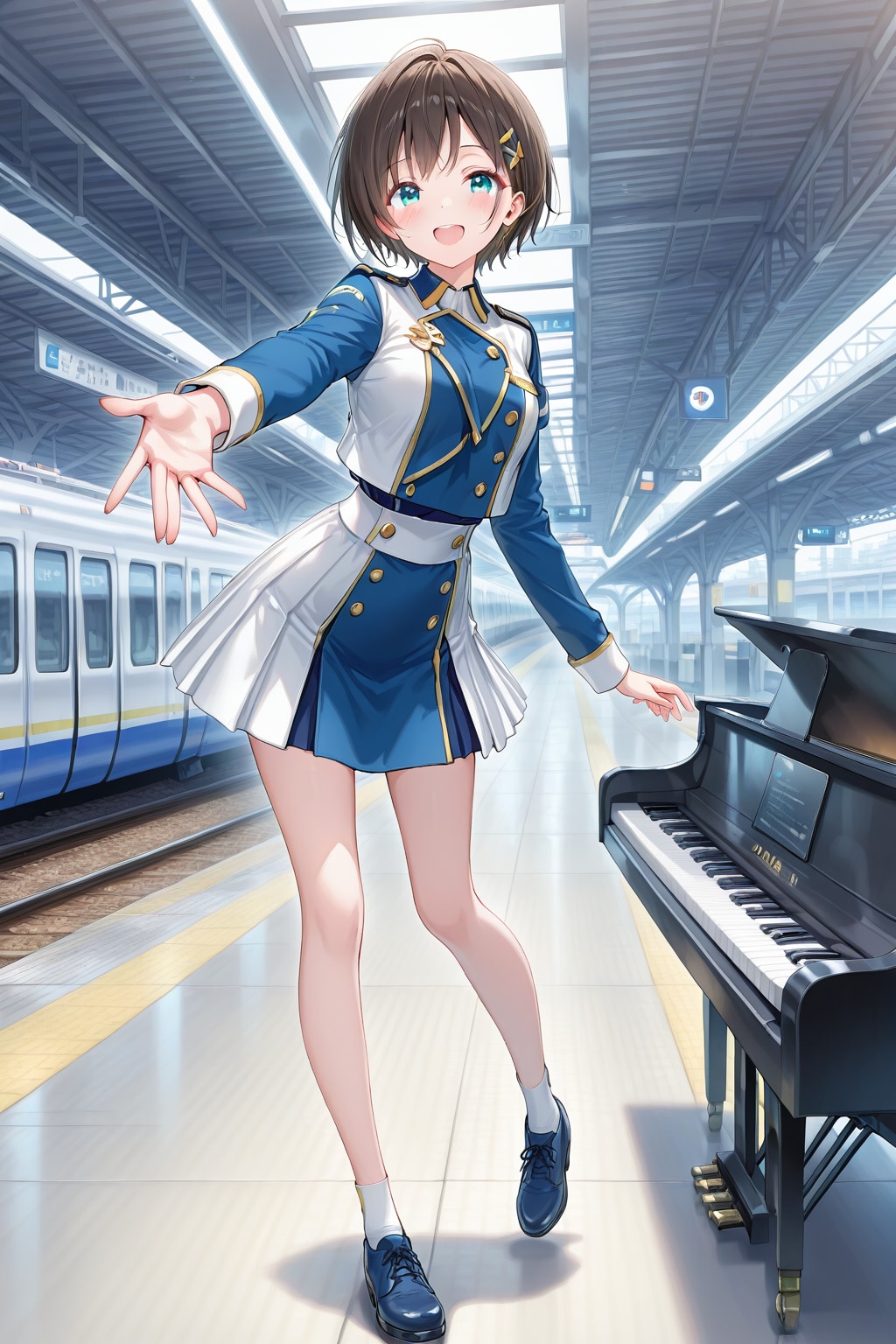 間もなく、電車が到着します。