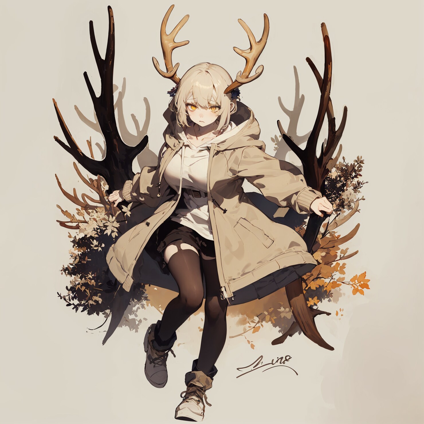 擬人化シリーズ:鹿