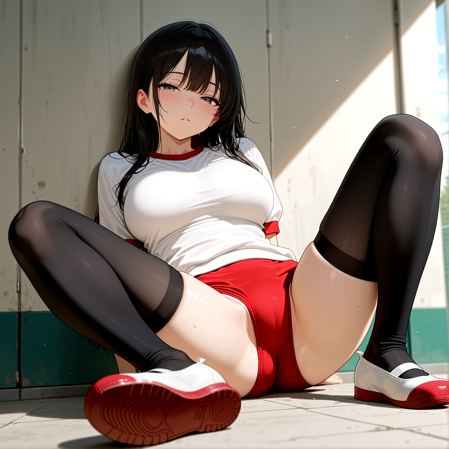 体育サボり中の女の子