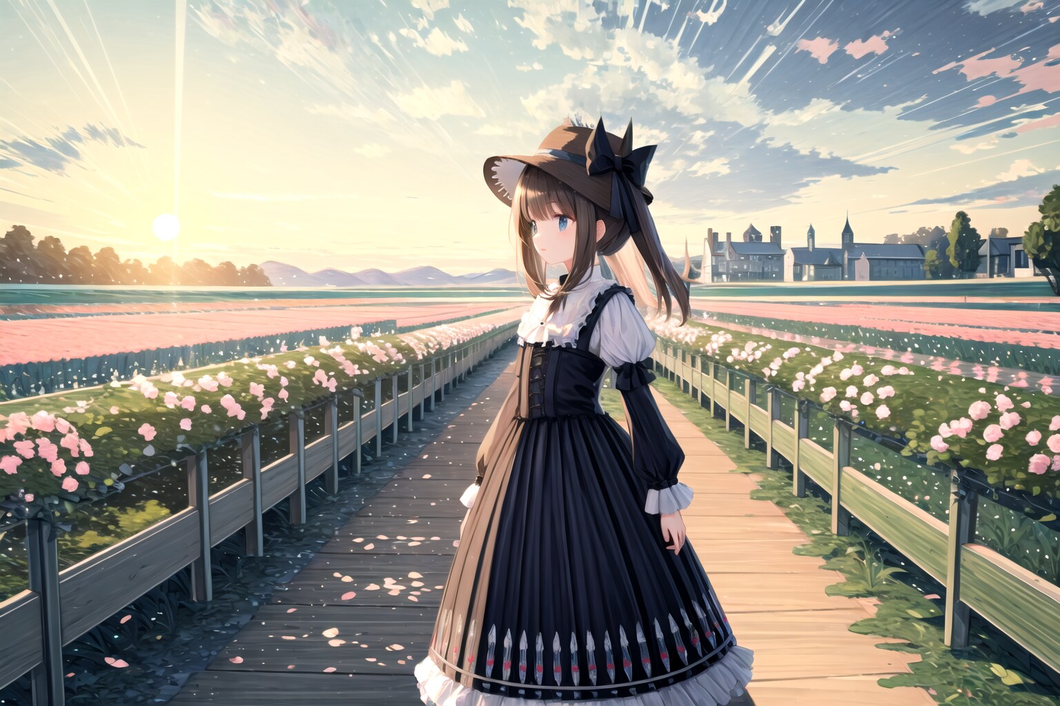 早朝の散歩 | の人気AIイラスト・グラビア