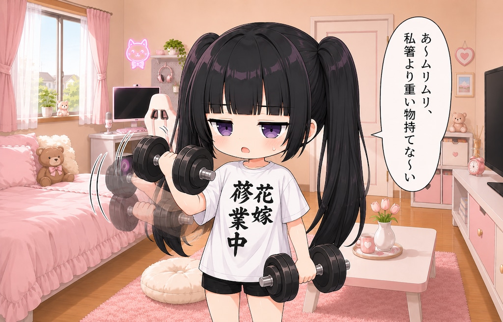 ごめんね・・・ムリに重いもの持たせようとして