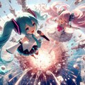 爆風で飛びながら歌う初音ミク！ 6枚目