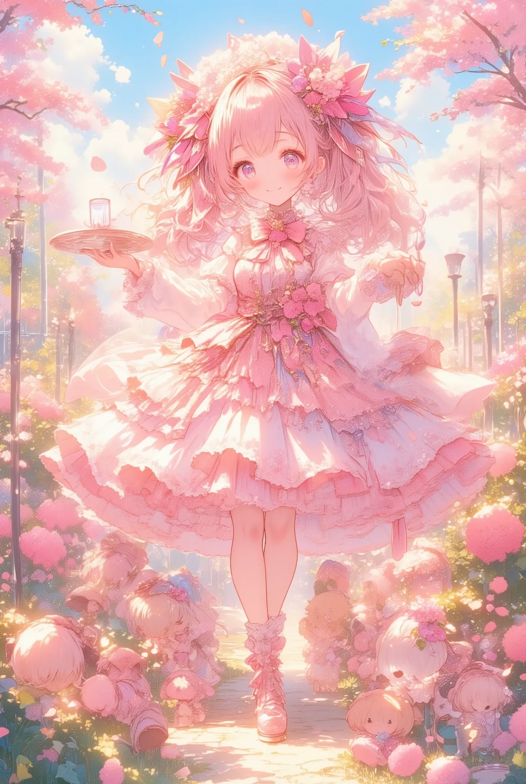 フリフリ姫と小さなお付きの人たち