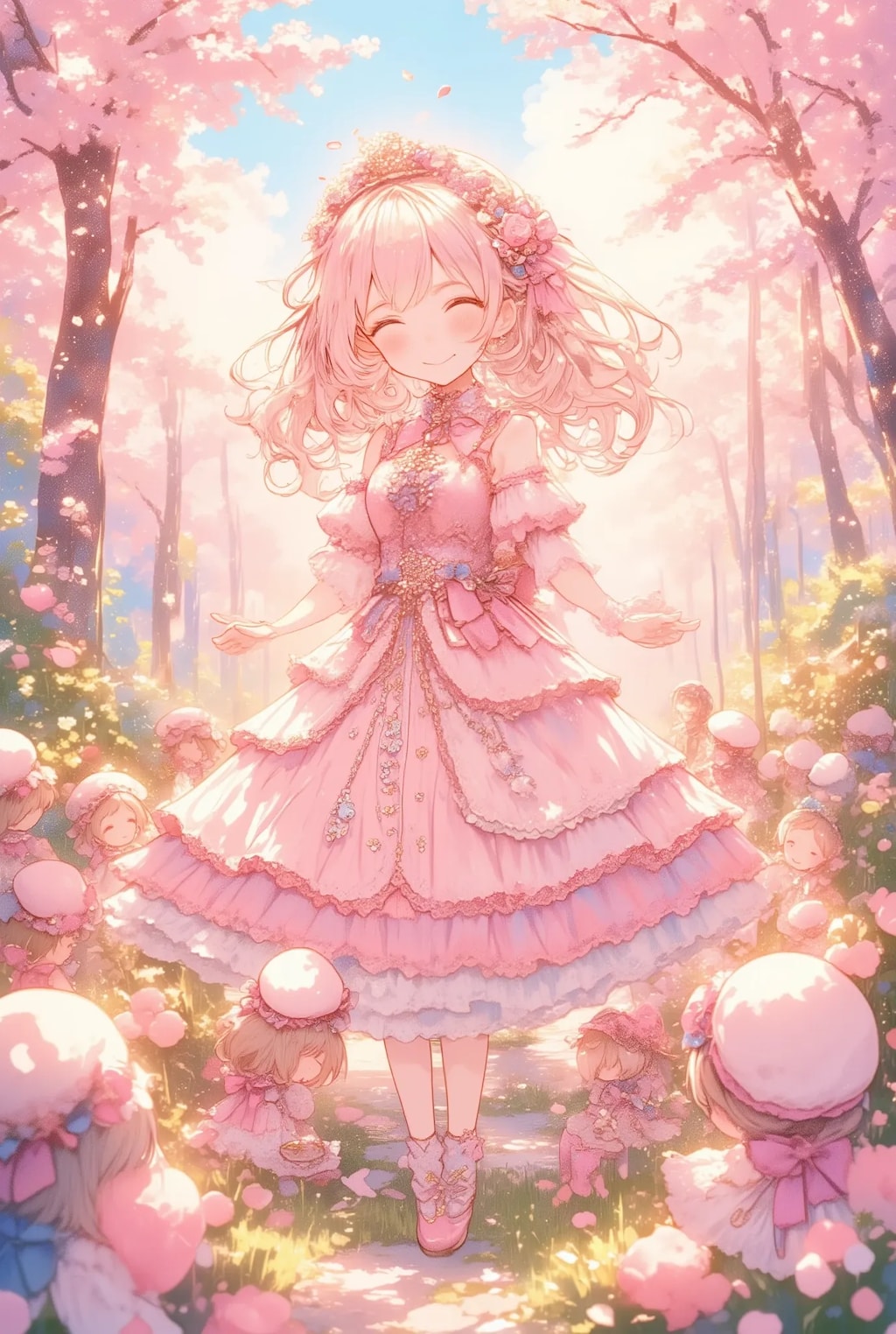 フリフリ姫と小さなお付きの人たち