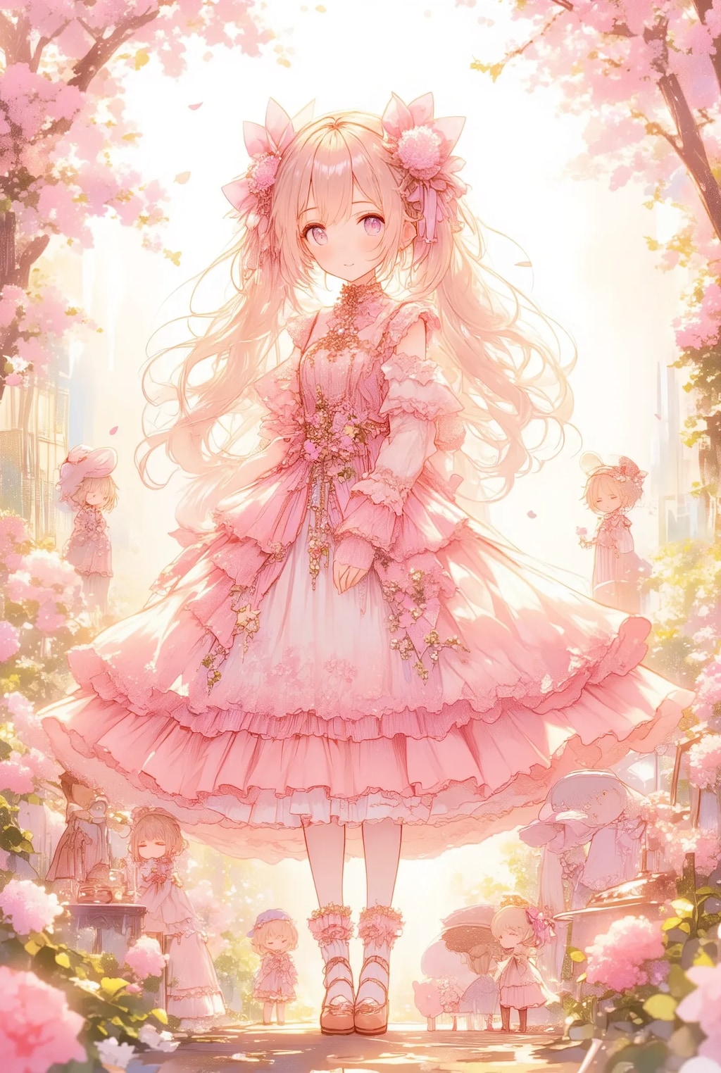 フリフリ姫と小さなお付きの人たち
