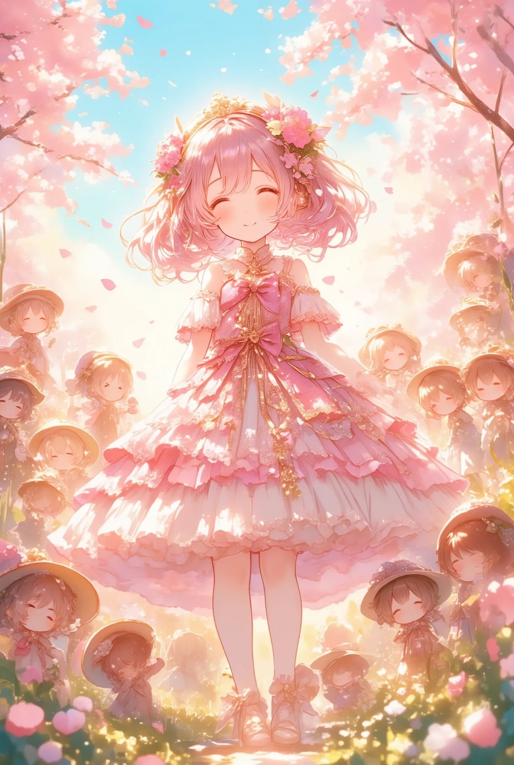 フリフリ姫と小さなお付きの人たち