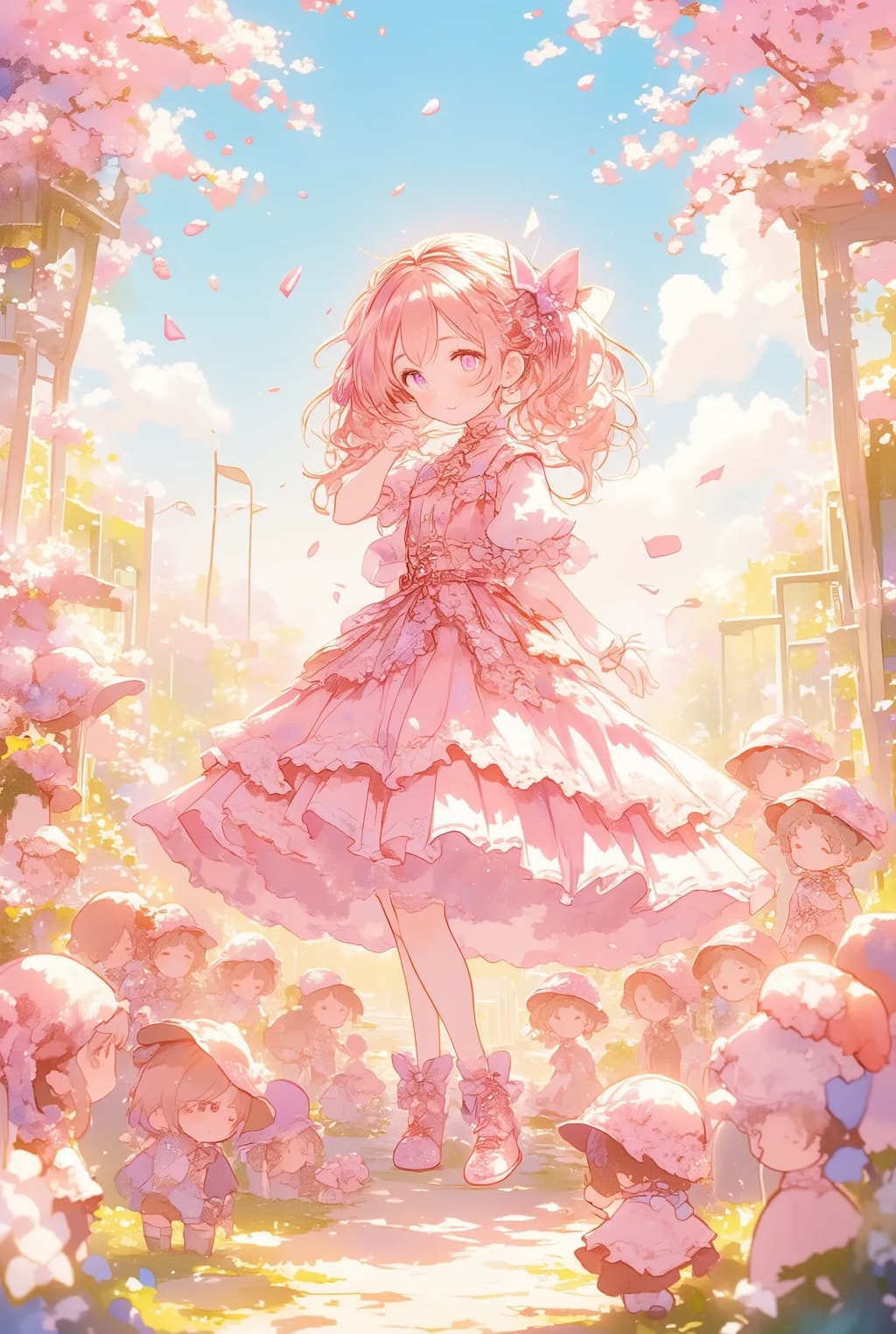 フリフリ姫と小さなお付きの人たち