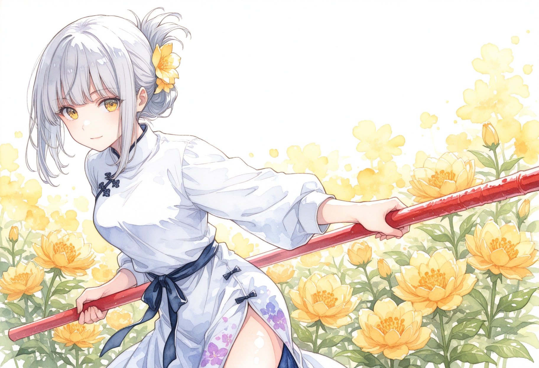 看板娘　flowers