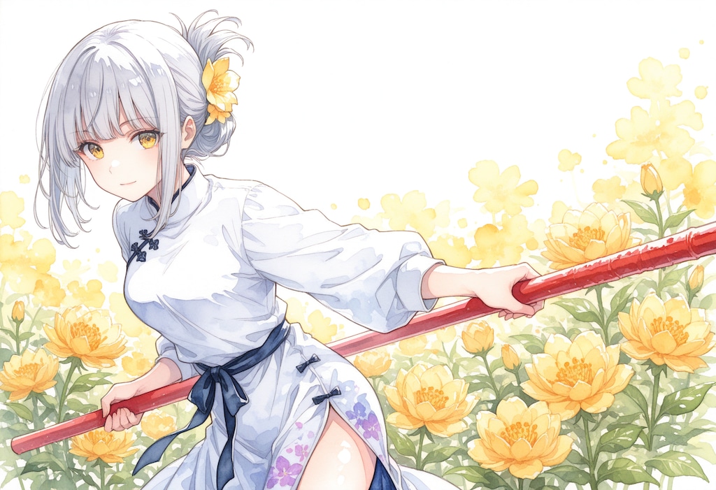 看板娘　flowers