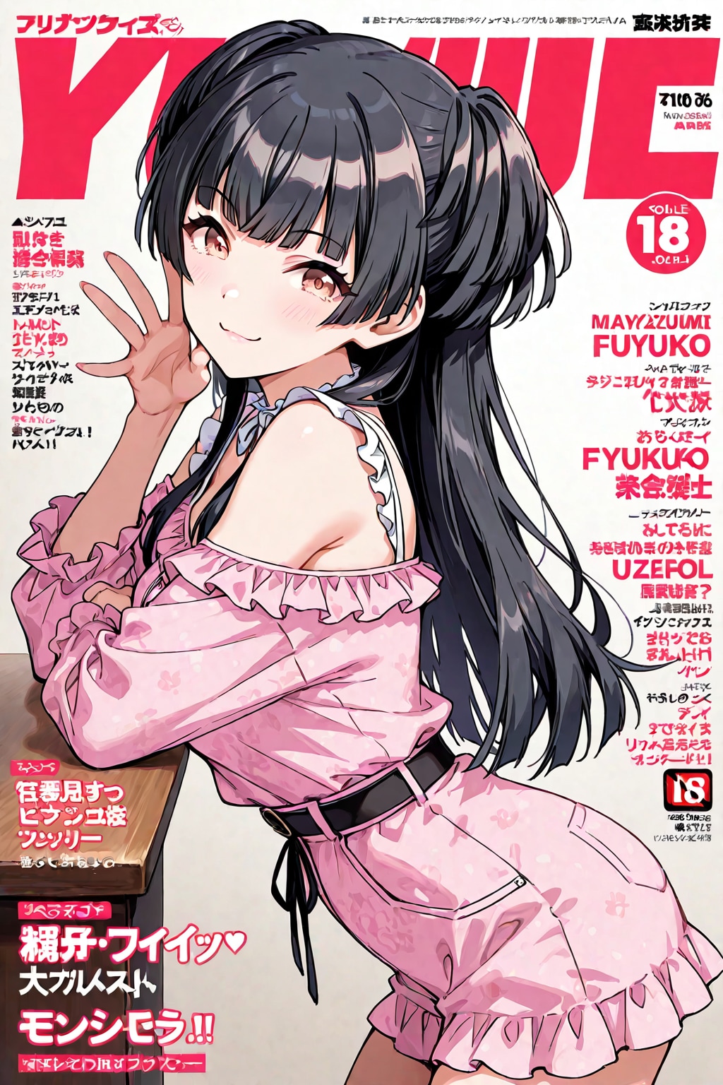 雑誌の表紙 冬優子