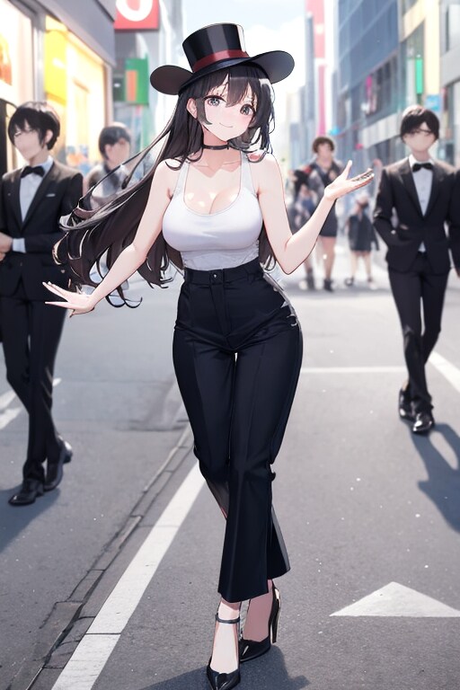 かっこかわいいダンサー白鳥英美梨　銀座を歩く