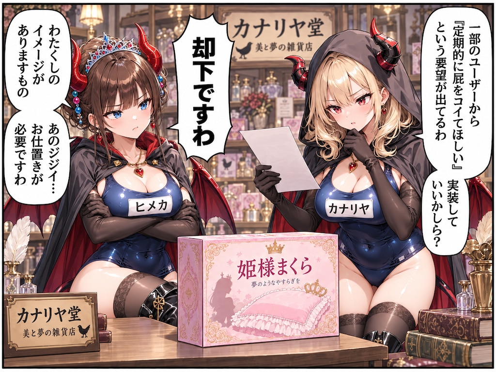 姫様まくら…カナリヤ堂の新商品