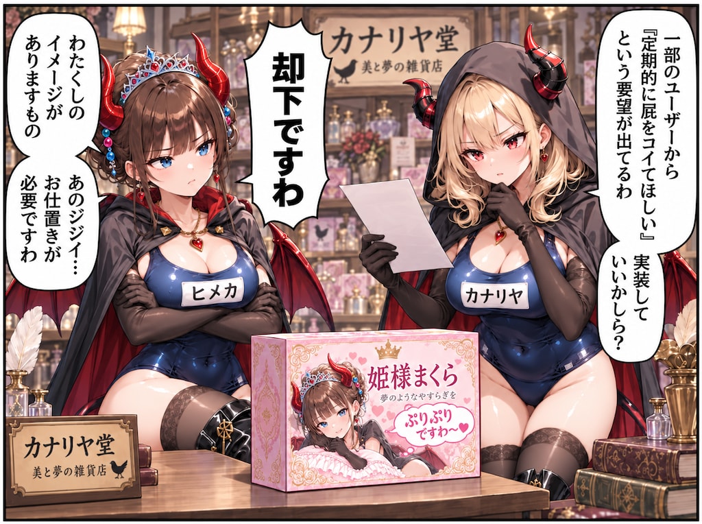 姫様まくら…カナリヤ堂の新商品