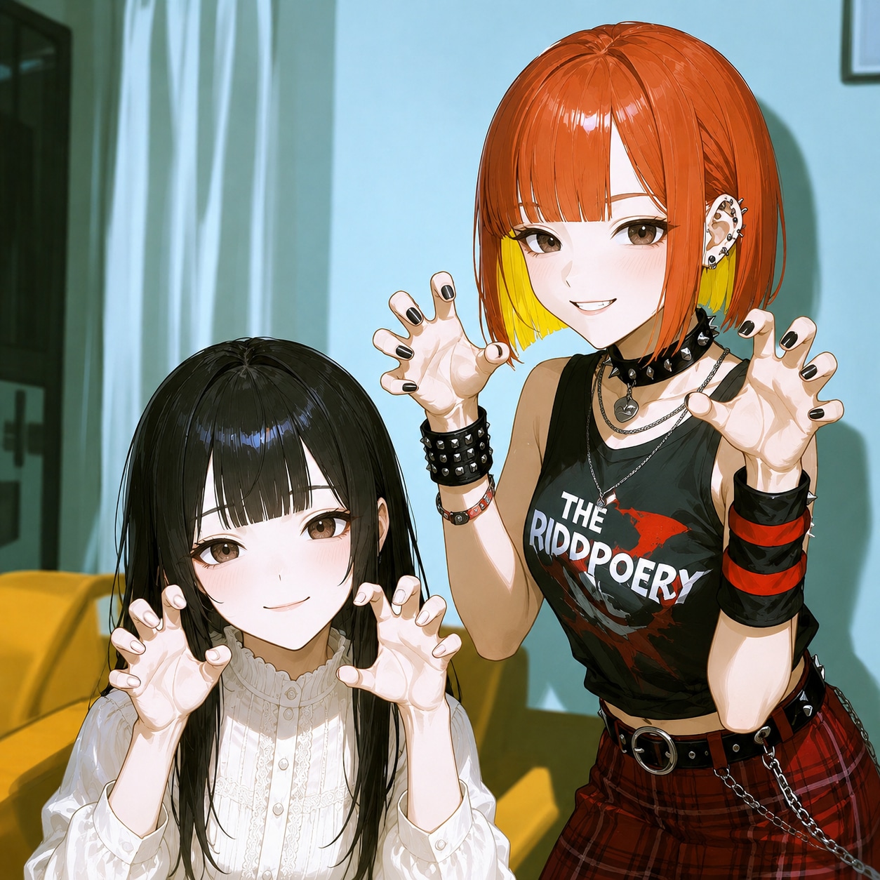 【御礼FA】ふうちゃんと双葉のがおーポーズ