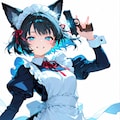 【誕生日FA御礼】サイバーパンク二挺拳銃紗奈ちゃんとジュネット (for Armaさん) 2枚目