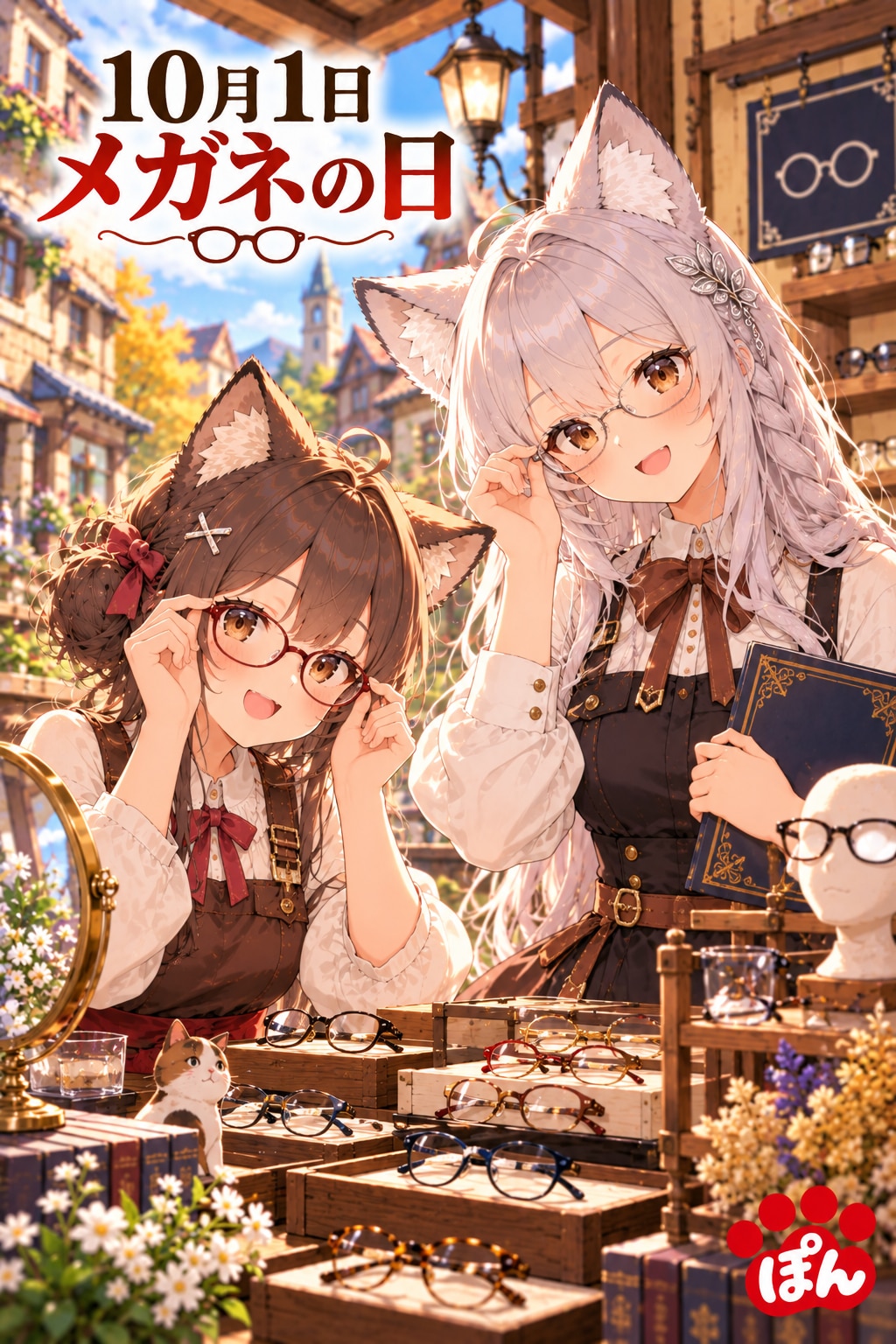 10月1日、メガネの日 | の人気AIイラスト・グラビア