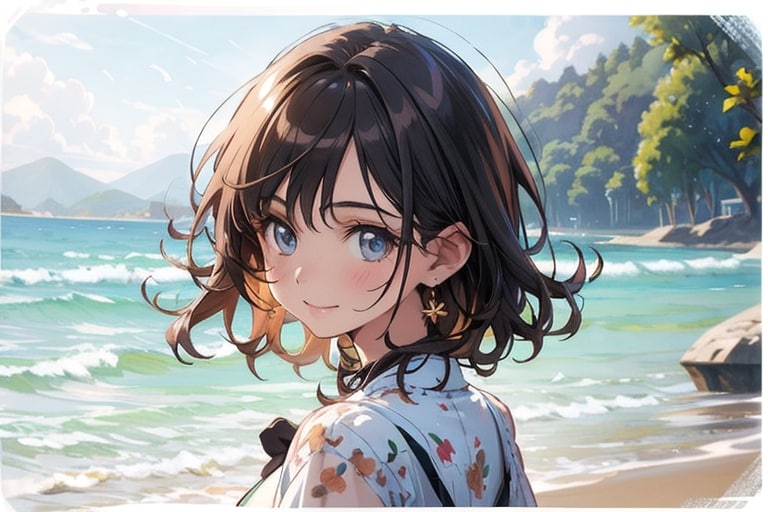 朝の散歩は海辺が一番だね | の人気AIイラスト・グラビア