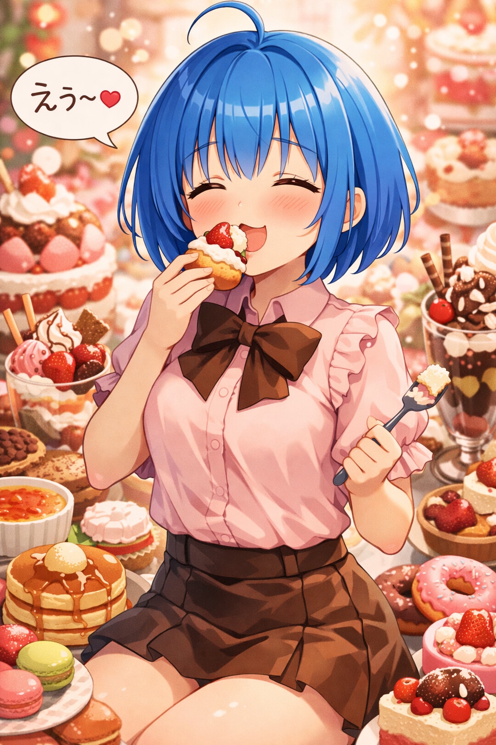 代理ちゃんのスイーツパラダイス | の人気AIイラスト・グラビア