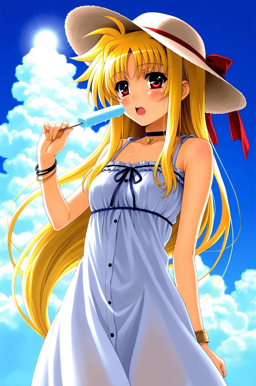 フェイト➡　暑い暑い