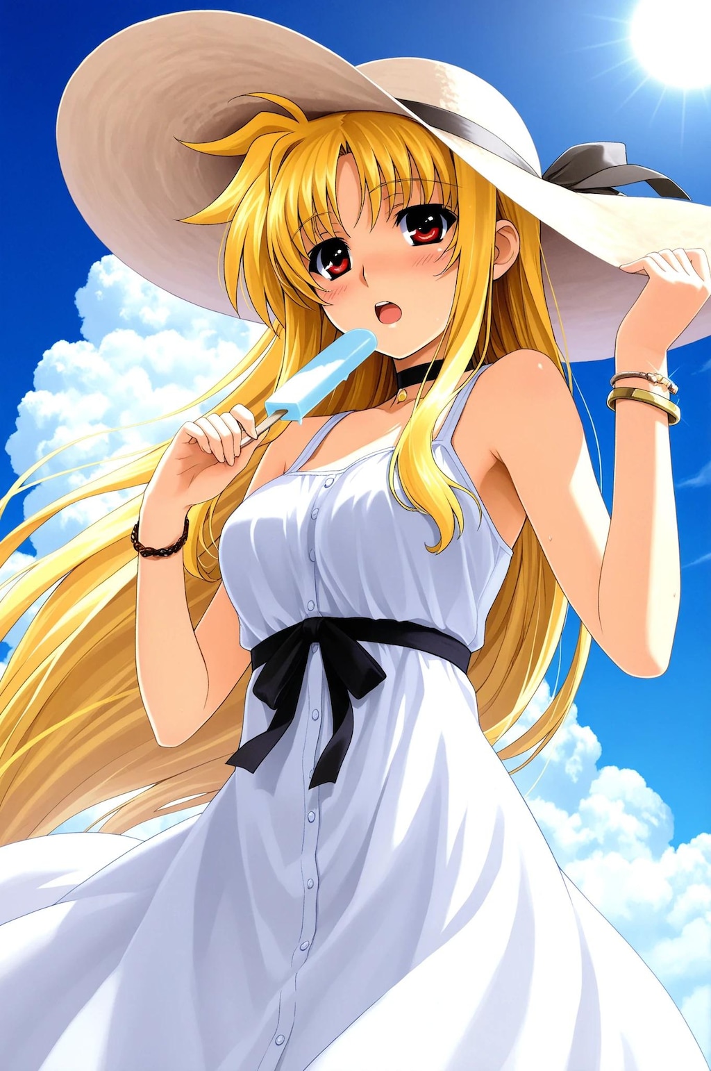 フェイト➡　暑い暑い