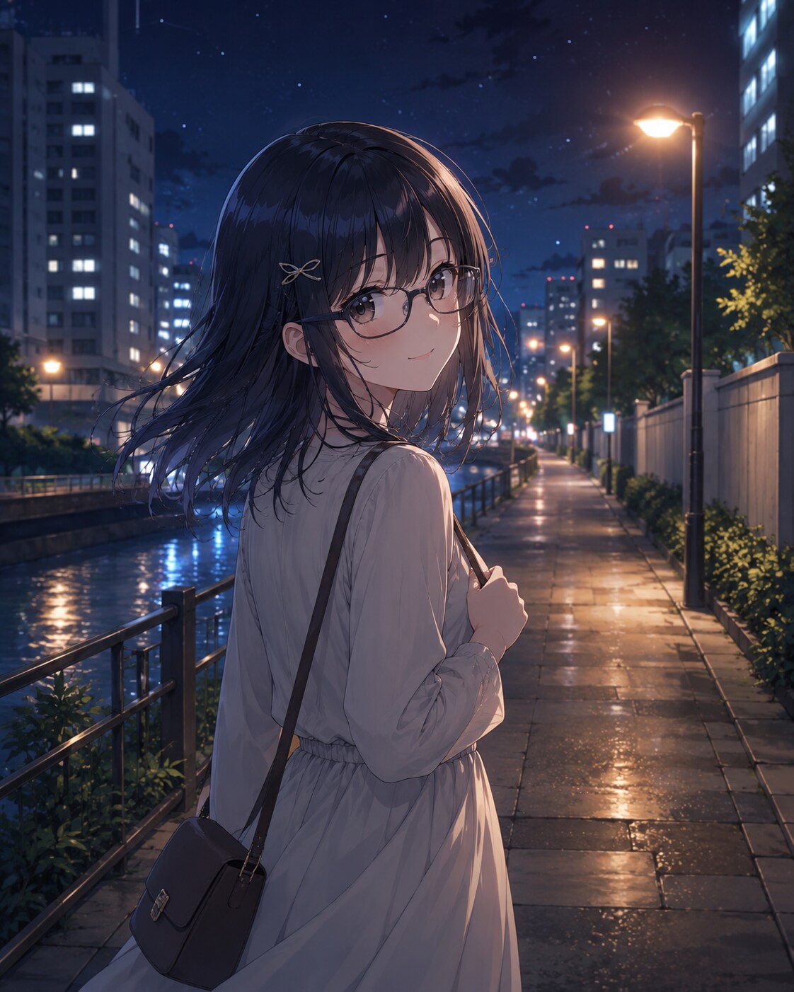 街灯の下は帰り道
