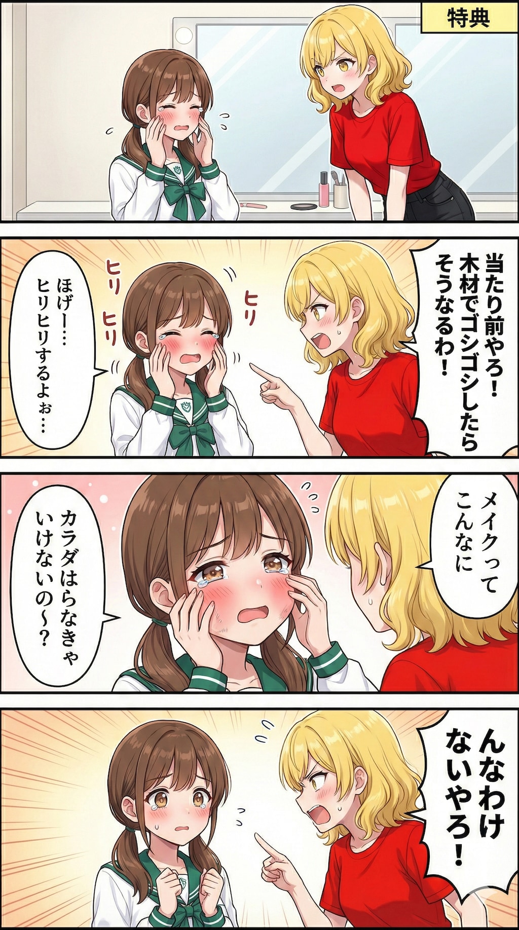 絵海ちゃん、メイクに挑戦