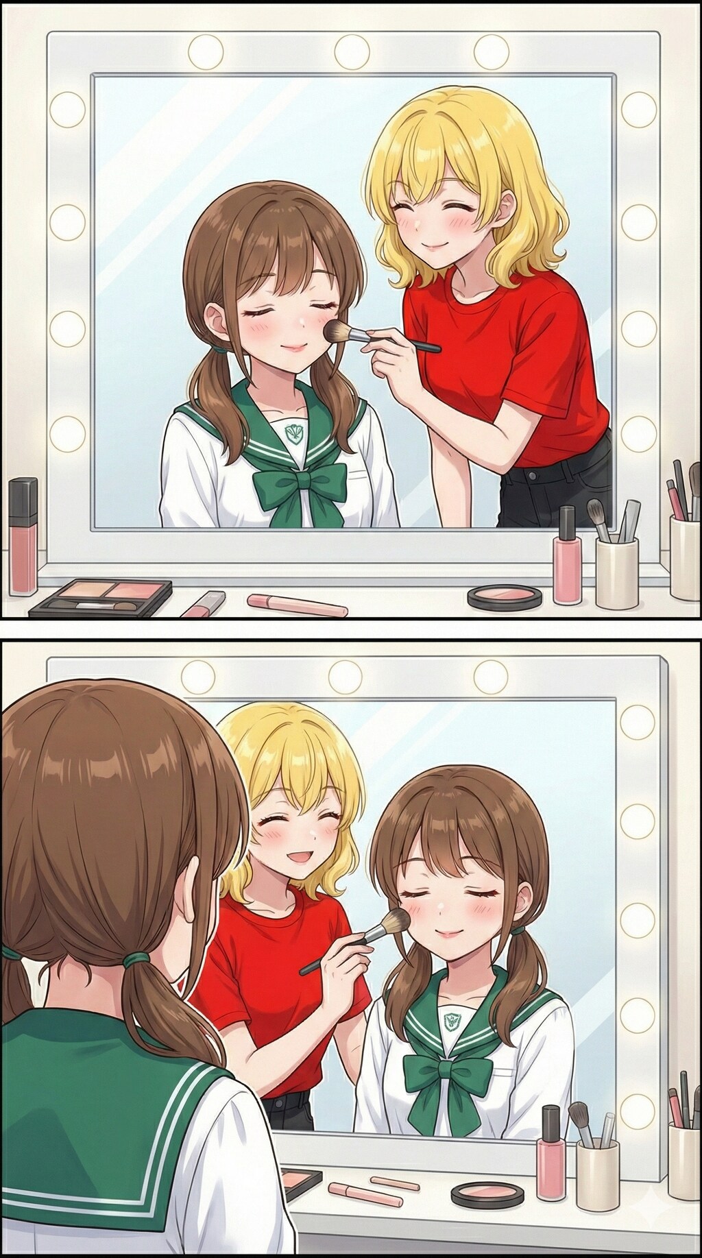 絵海ちゃん、メイクに挑戦