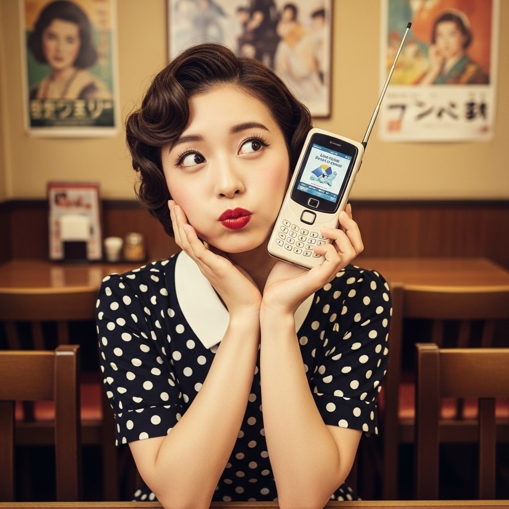 昭和レトロなスマホ