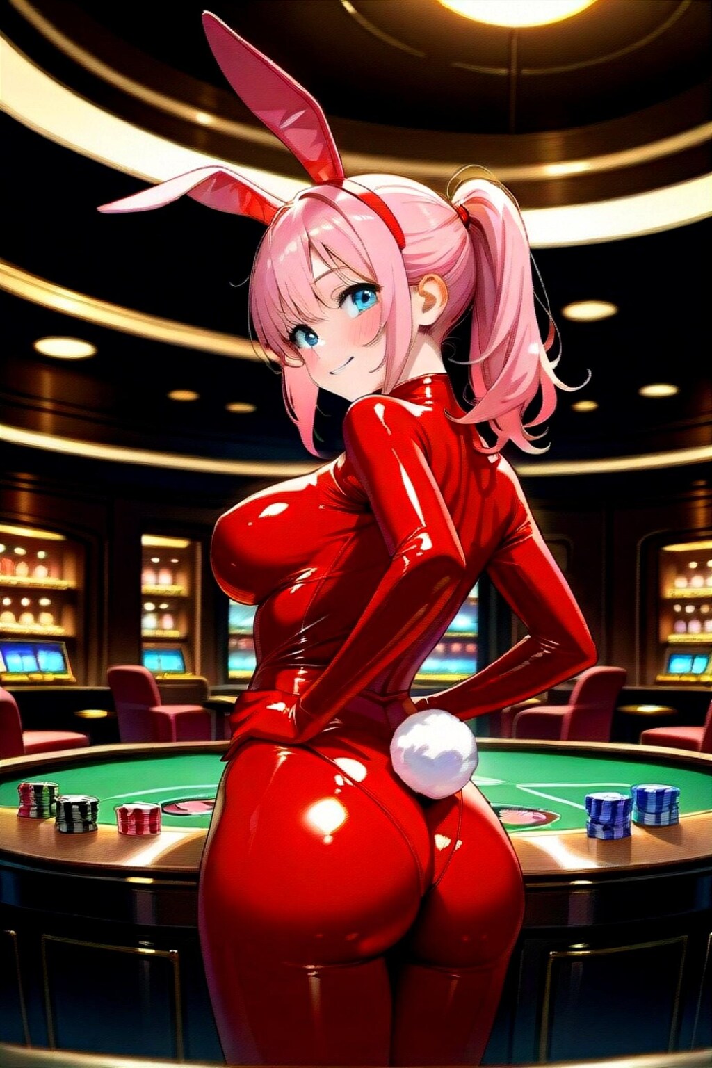 バニーガールのピンク髪ちゃん