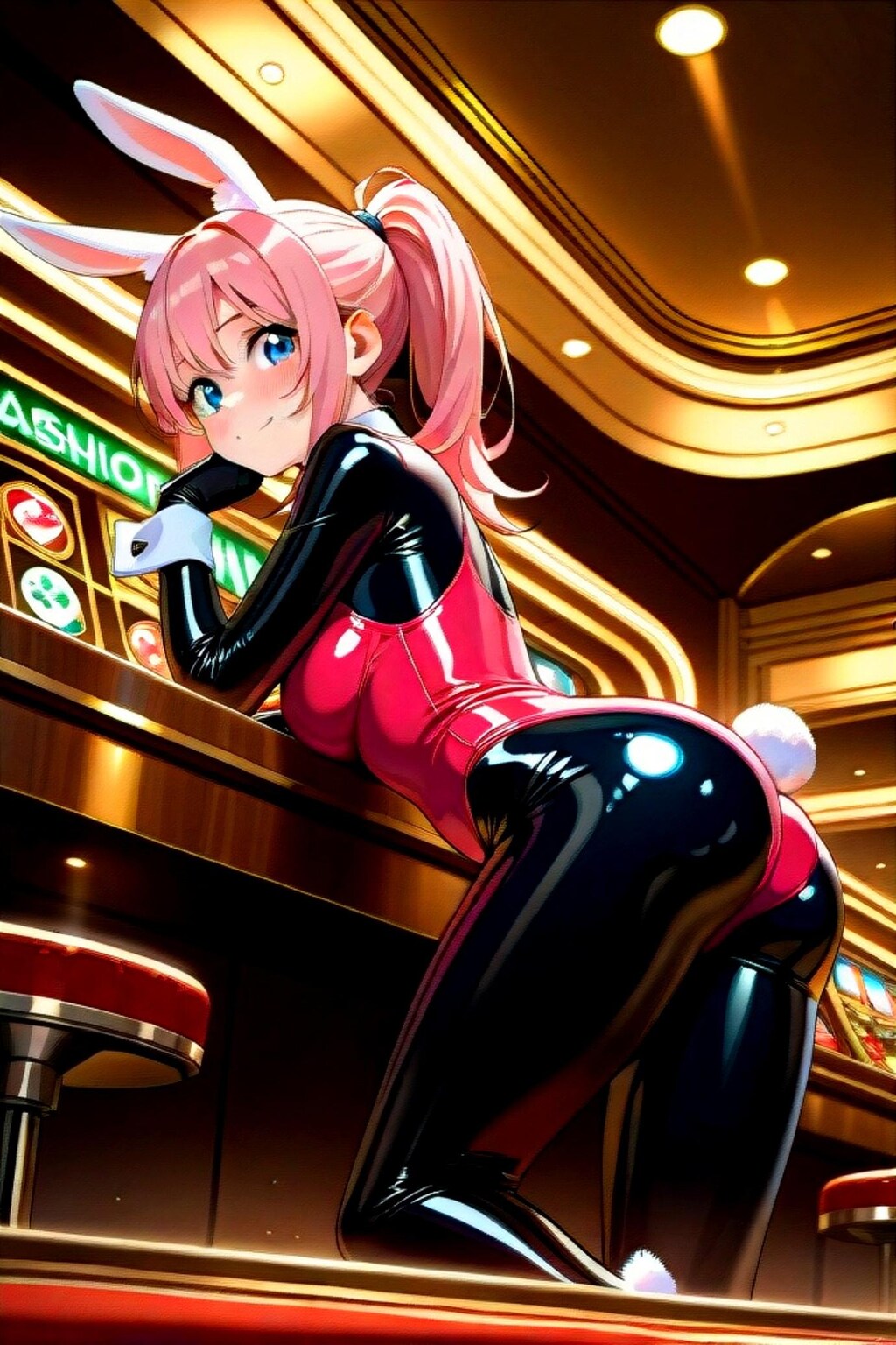 バニーガールのピンク髪ちゃん