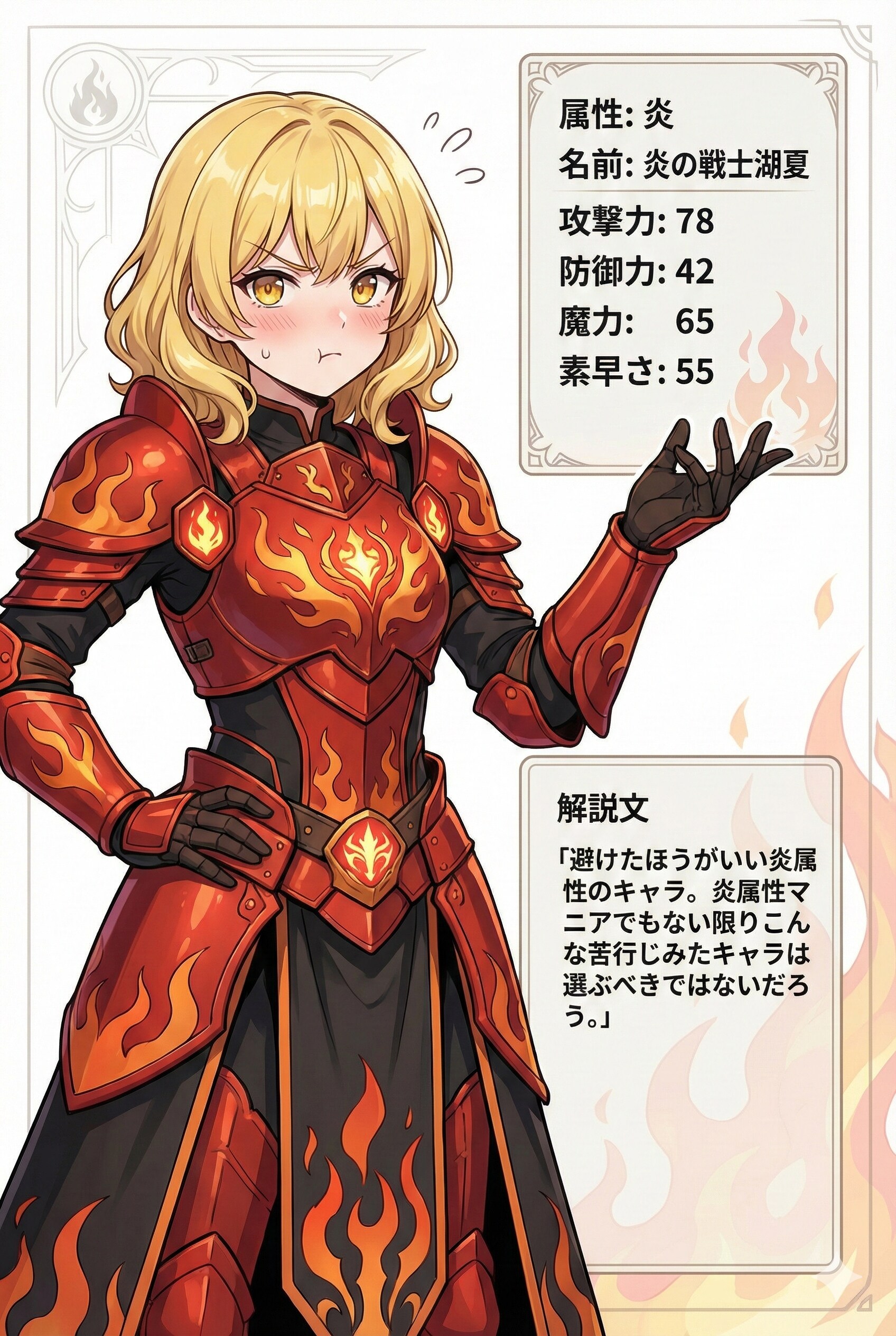 やたら炎属性に辛辣な攻略本