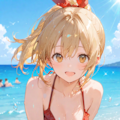 浴衣と水着 6枚目